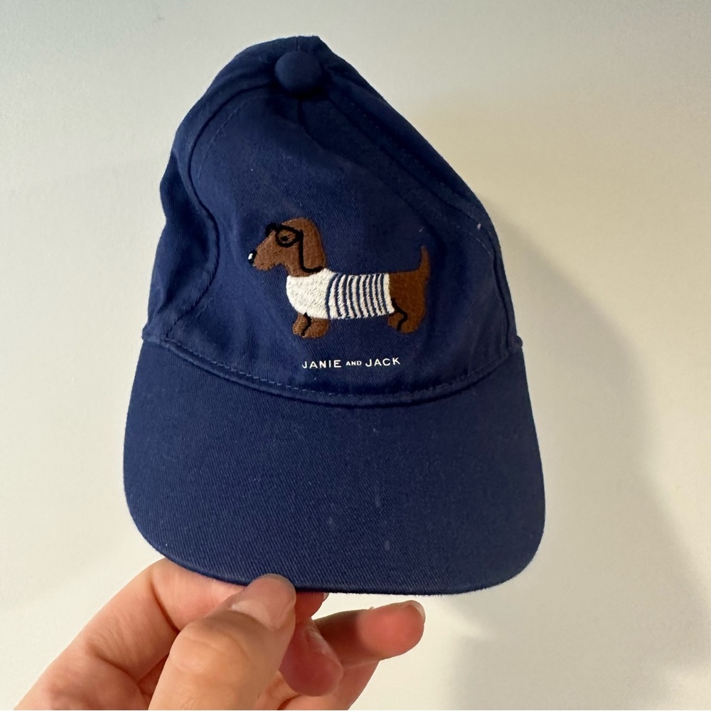 Janie and Jack Weiner Dog Hat 12-24 Months